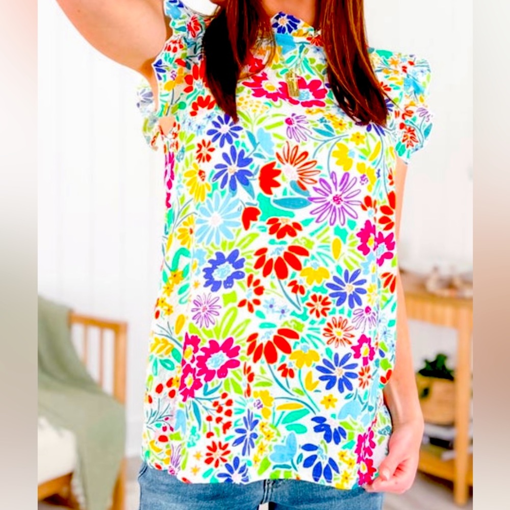 Lovely Melody - Emmas Floral Print Top - XL